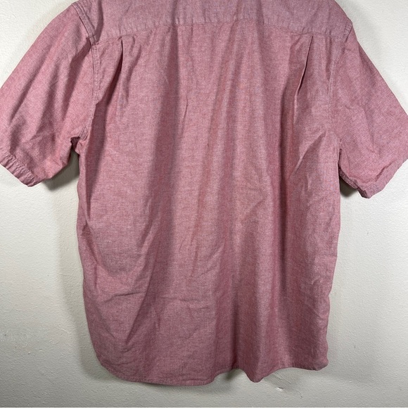 XL WRANGLER BRICK RED SHORT SLEEVE COMFORT FLEX BUTTON FRONT SHIRT STRETCH CASUA - Picture 5 of 8